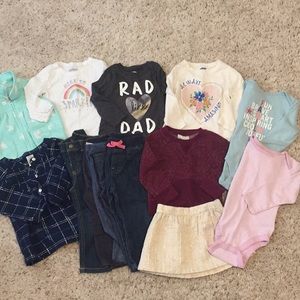 12-18 month fall/winter baby girl lot